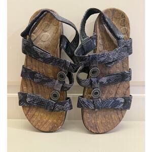 Women's Orthaheel Yasmin II Sandals Orthopedic support size 9 slate snake